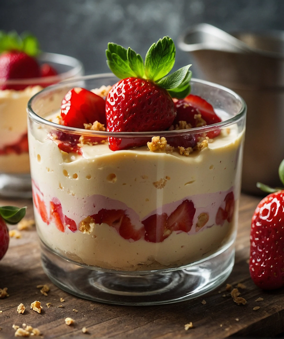 Strawberry Cheesecake Pudding