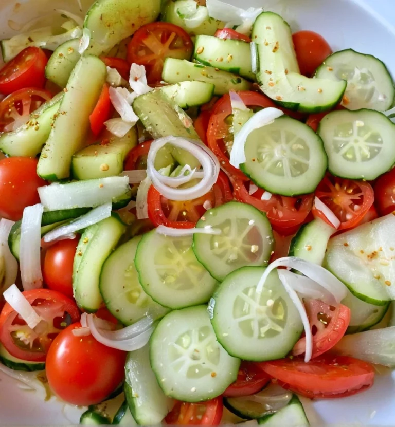 Marinated Cucumbers, Onions, and Tomatoes