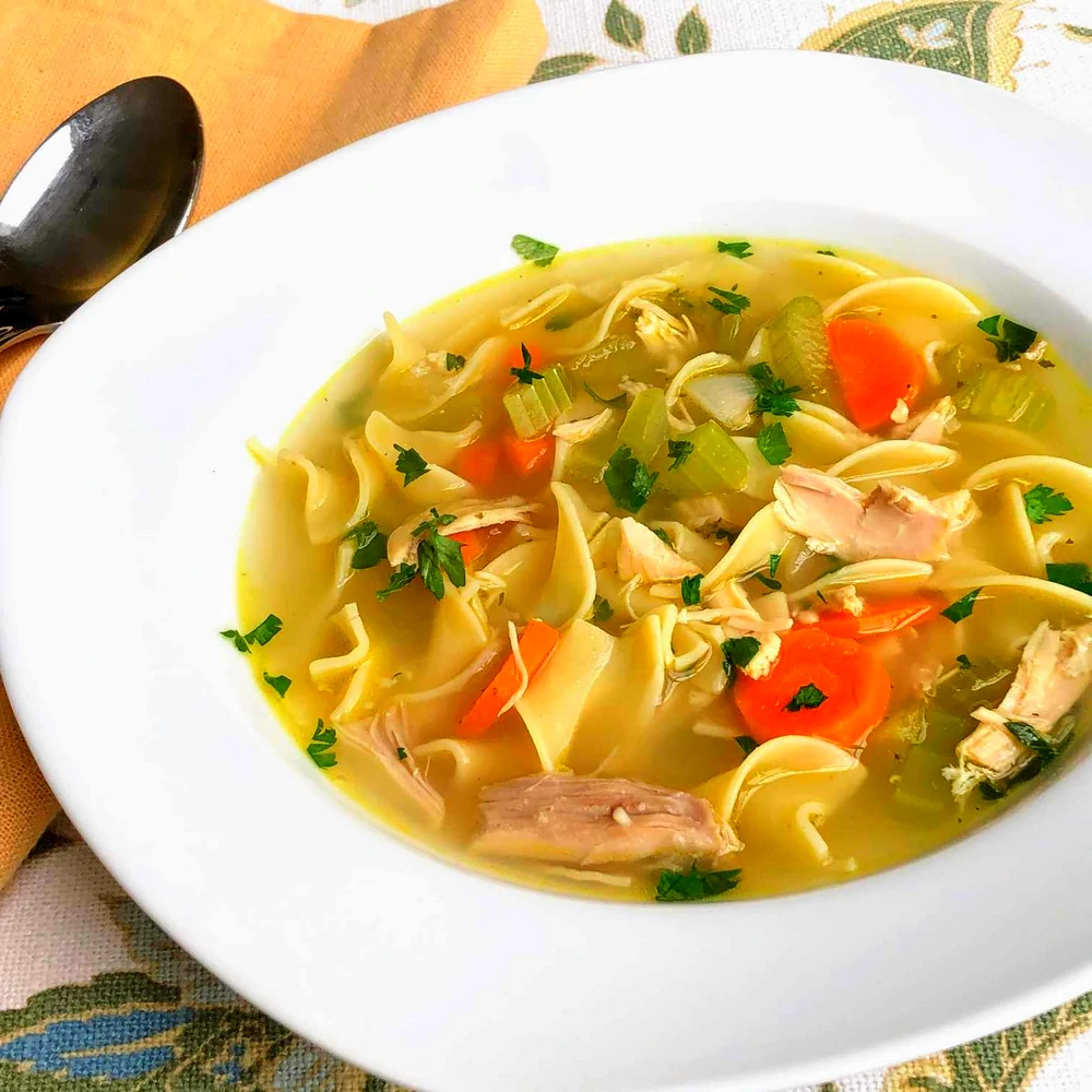 Easy Chicken Noodle Soup Rotisserie Egg Noodles