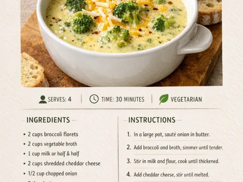 Best Creamy Broccoli Cheese Soup – Easy Weeknight Dinner