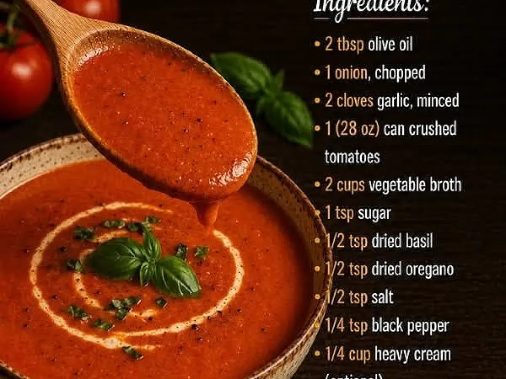 Tomato Soup Recipes, freshly made and ready to serve