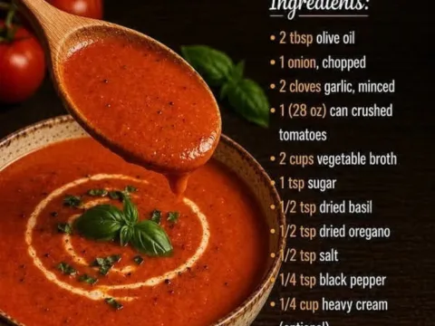 Creamy Tomato Soup – Easy Weeknight Dinner
