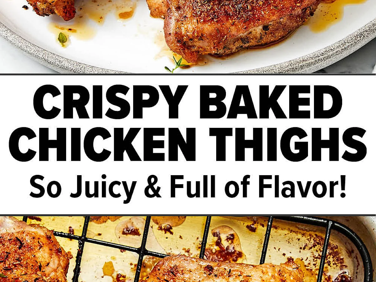 Crispy Baked Chicken Thighs