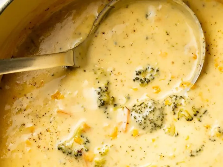 Broccoli Cheddar Soup Recipes, freshly made and ready to serve