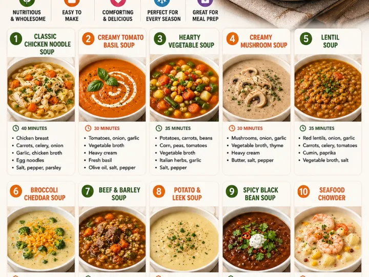 Easy Soup Recipes – 30-Minute Comfort Meals for Any Day