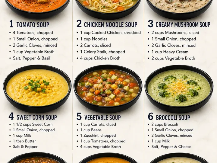 Easy Soup Recipes For Dinner – 30-Minute Comfort Meals