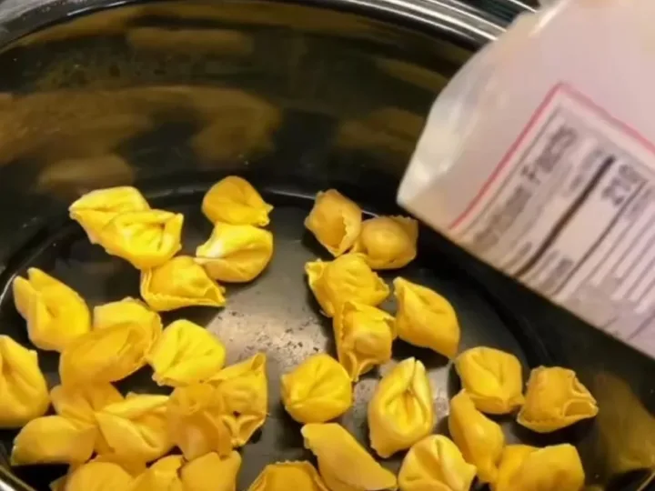 Golden Chicken Dumplings in Slow Cooker