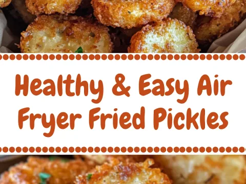 Healthy Air Fryer Fried Pickles – Crispy 10-Minute Snack