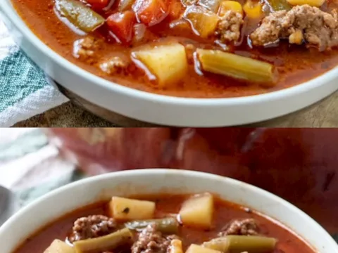 Hearty Vegetable Beef Soup – Easy Weeknight Dinner