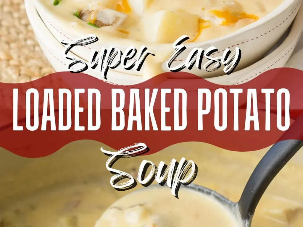 Pinterest Potato Soup, freshly made and ready to serve