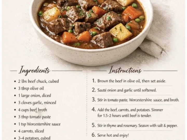 Simple Beef Stew Recipes – 35-Minute Comfort Food