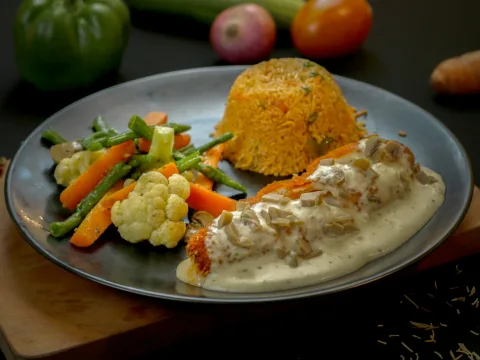 5-Ingredient Creamy Garlic Chicken
